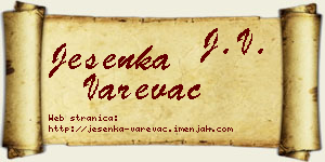 Jesenka Varevac vizit kartica